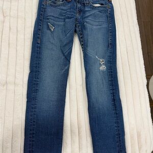True Religion Blue Distressed Women Jeans